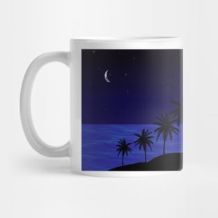 Nighttime beach Mug